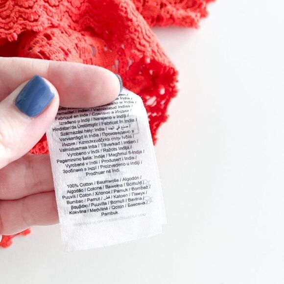 VERO MODA Broad Neck Knitted Crop Top // Size Medium // BNWT // Spicy orange - Picture 6 of 8